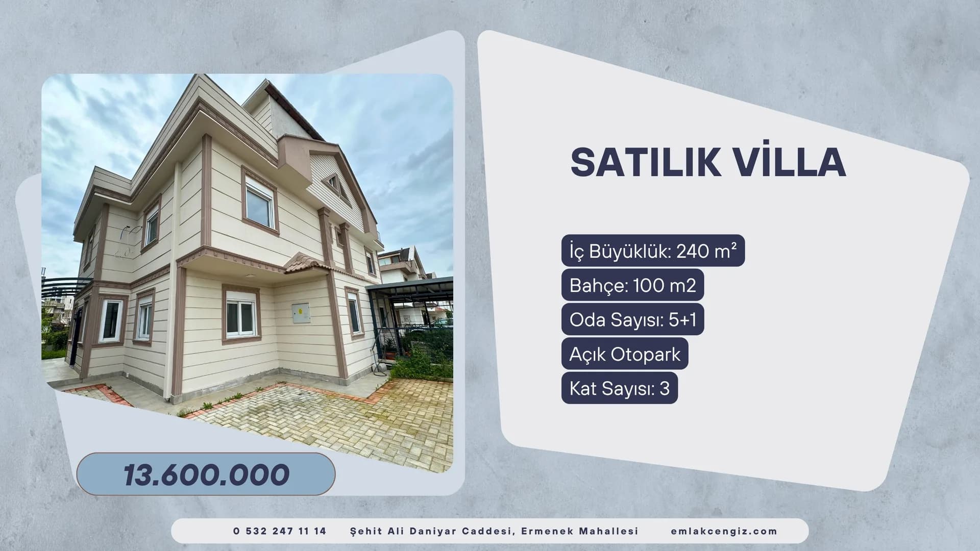 Altıntaş 5+1 Villa